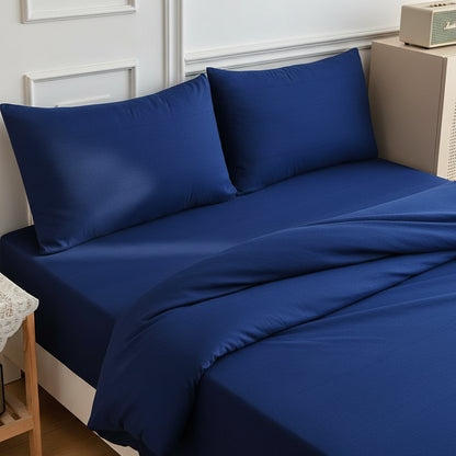 Premium Jersey Spannbettlaken-Set Baumwolle | Bügelfrei - Generated Image 24