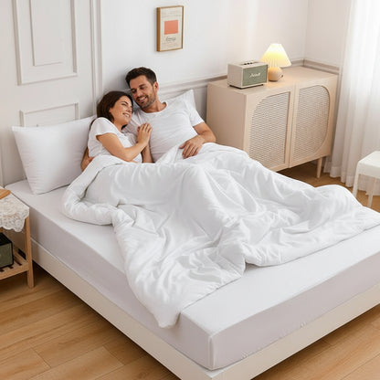 Premium Jersey Spannbettlaken-Set Baumwolle | Bügelfrei - Generated Image 29