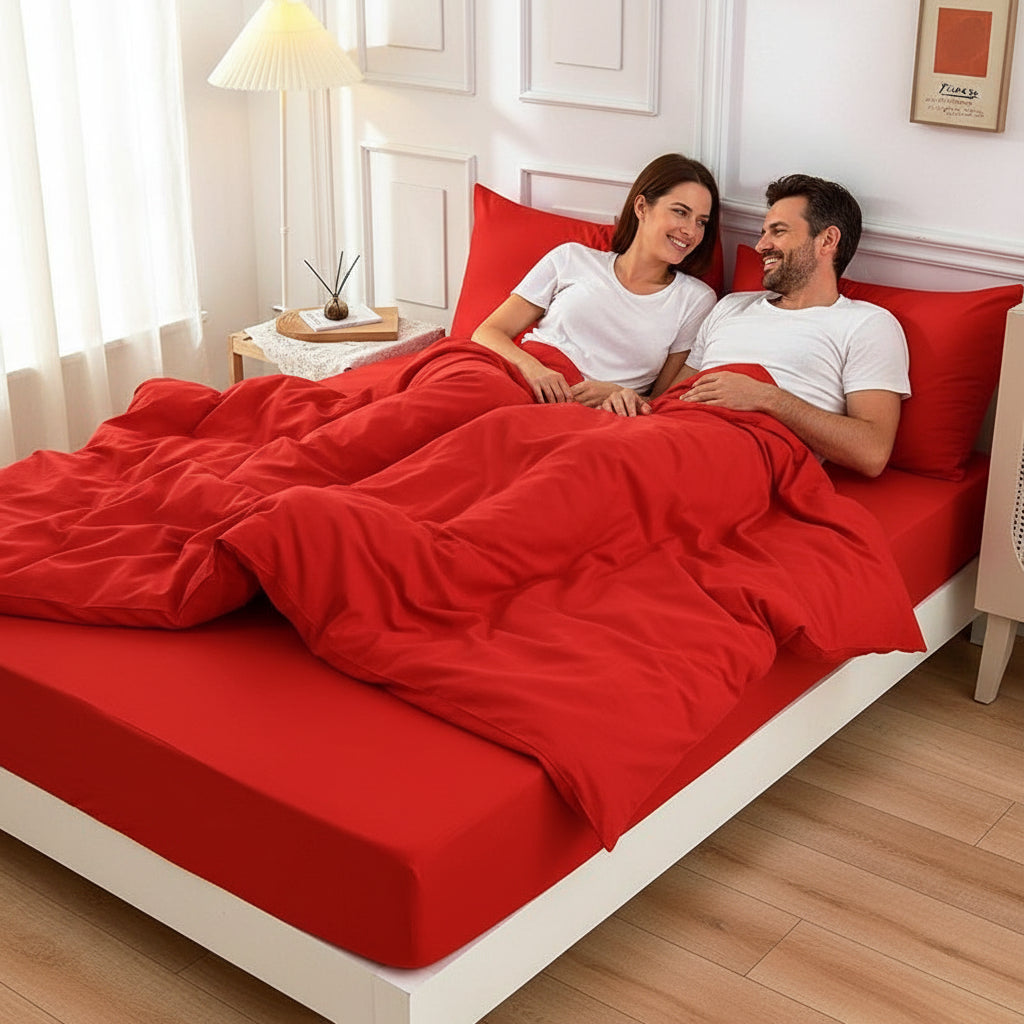 Premium Jersey Spannbettlaken-Set Baumwolle | Bügelfrei - Generated Image 41