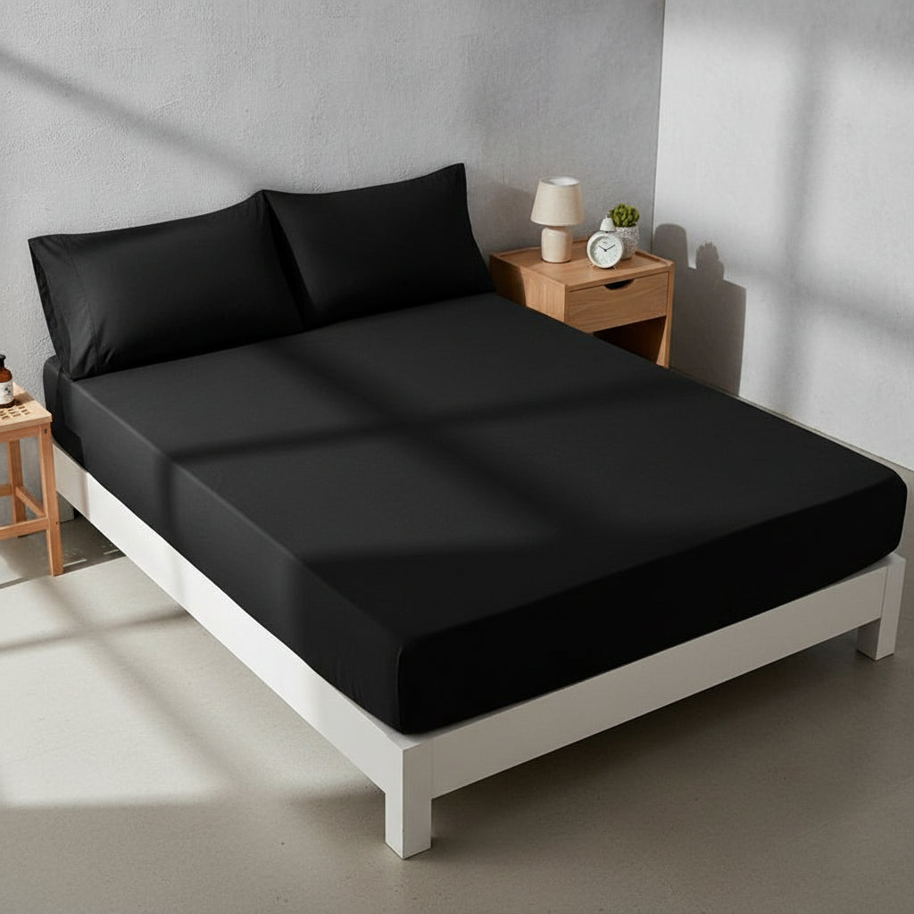 Premium Jersey Spannbettlaken-Set Baumwolle | Bügelfrei - Generated Image 7