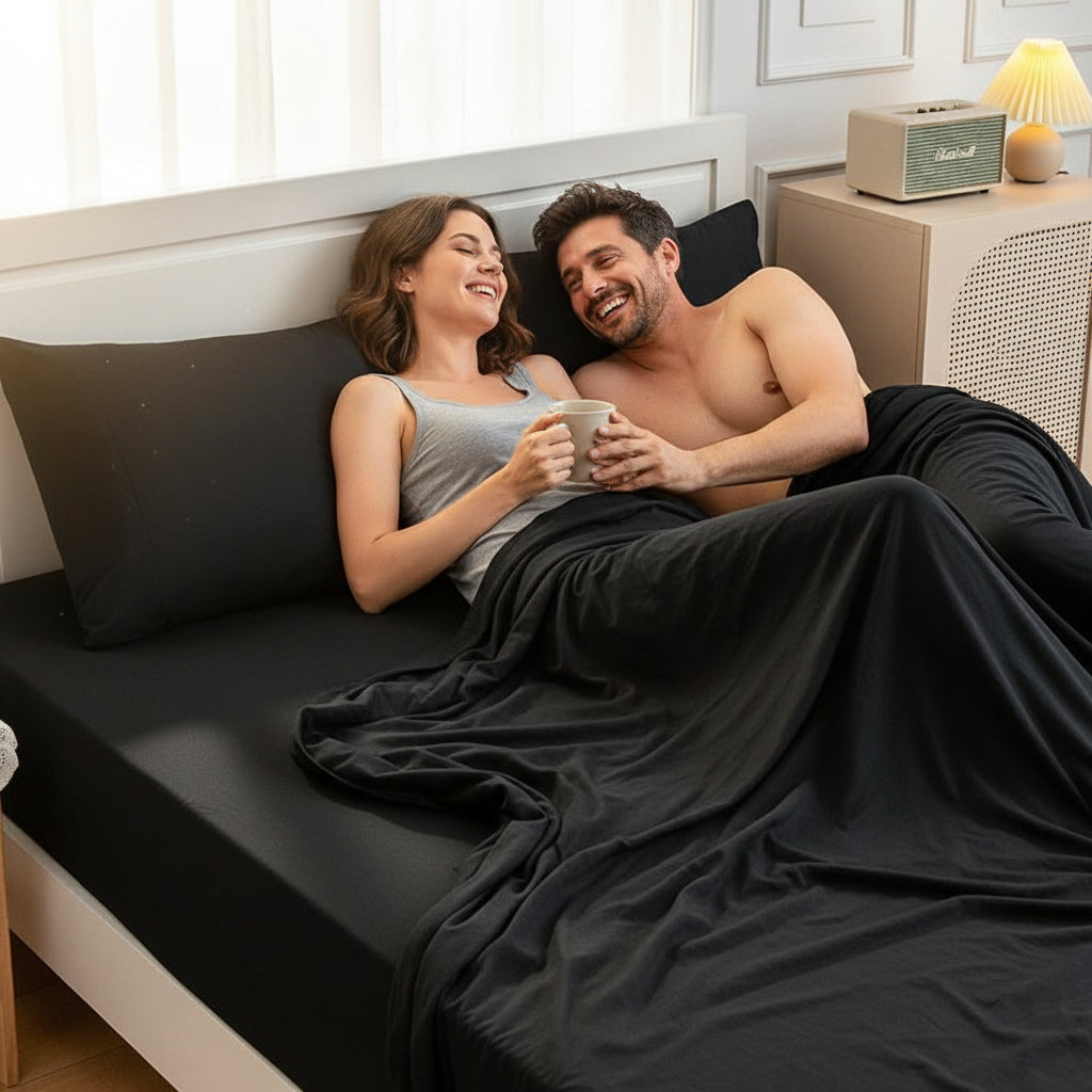 Premium Jersey Spannbettlaken-Set Baumwolle | Bügelfrei - Generated Image 11