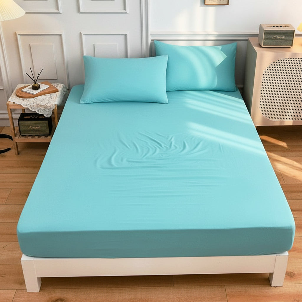 Premium Jersey Spannbettlaken-Set Baumwolle | Bügelfrei - Generated Image 45