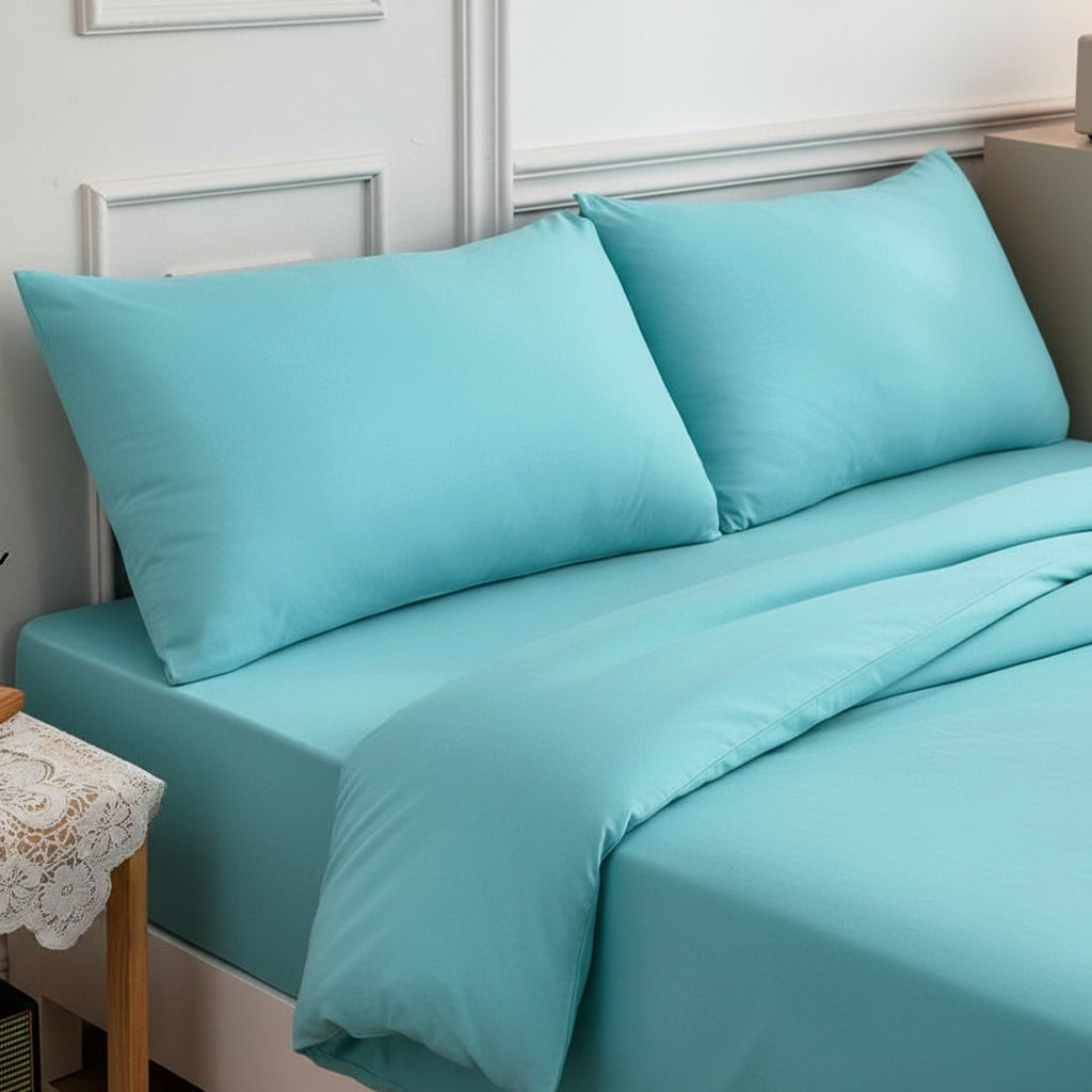 Premium Jersey Spannbettlaken-Set Baumwolle | Bügelfrei - Generated Image 46