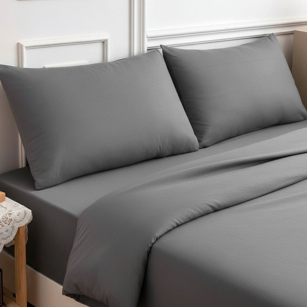 Premium Jersey Spannbettlaken-Set Baumwolle | Bügelfrei - Generated Image 82