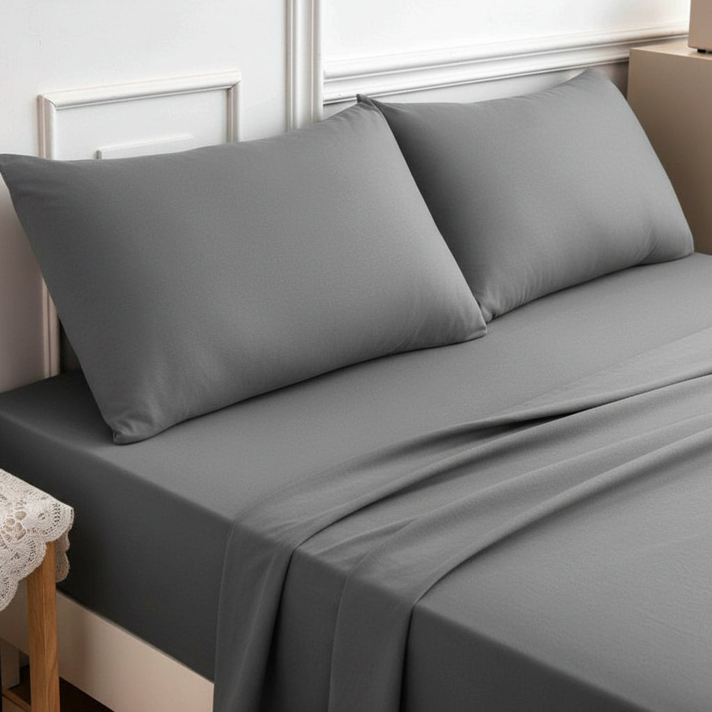 Premium Jersey Spannbettlaken-Set Baumwolle | Bügelfrei - Generated Image 84