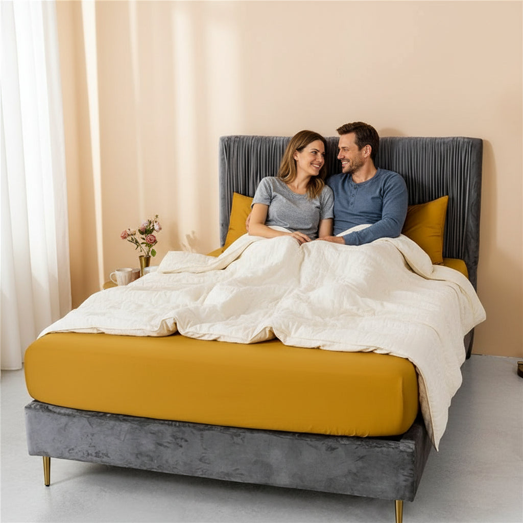 Premium Spannbettlaken Baumwolle | Atmungsaktiv & Bügelfrei - Generated Image 35