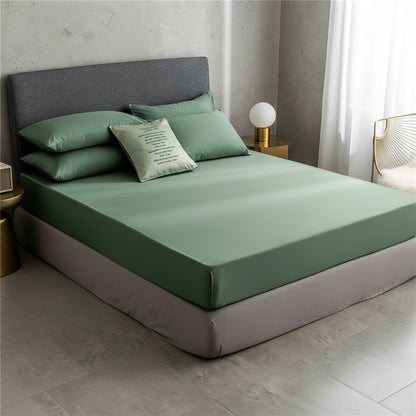 Premium Spannbettlaken Baumwolle | Atmungsaktiv & Bügelfrei - Generated Image 1