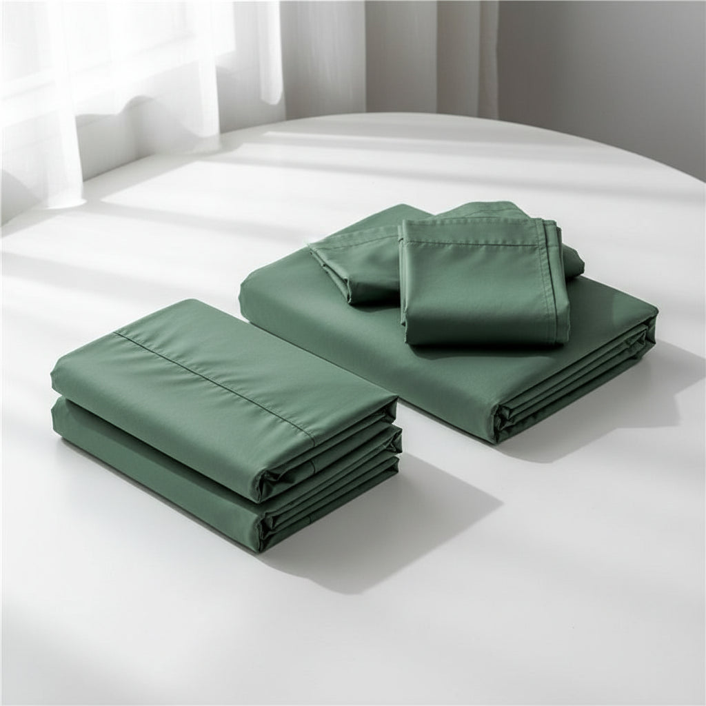 Premium Spannbettlaken Baumwolle | Atmungsaktiv & Bügelfrei - Generated Image 2