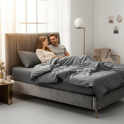 Premium Spannbettlaken Baumwolle | Atmungsaktiv & Bügelfrei - Generated Image 47