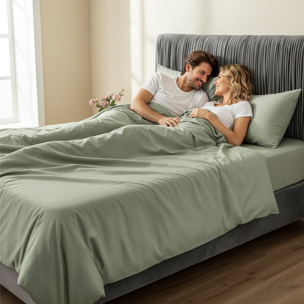 Premium Spannbettlaken Baumwolle | Atmungsaktiv & Bügelfrei - Generated Image 95