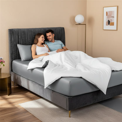 Premium Spannbettlaken Baumwolle | Atmungsaktiv & Bügelfrei - Generated Image 59