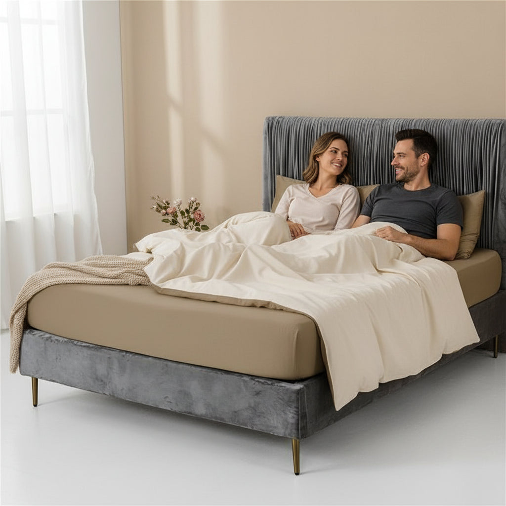 Premium Spannbettlaken Baumwolle | Atmungsaktiv & Bügelfrei - Generated Image 23