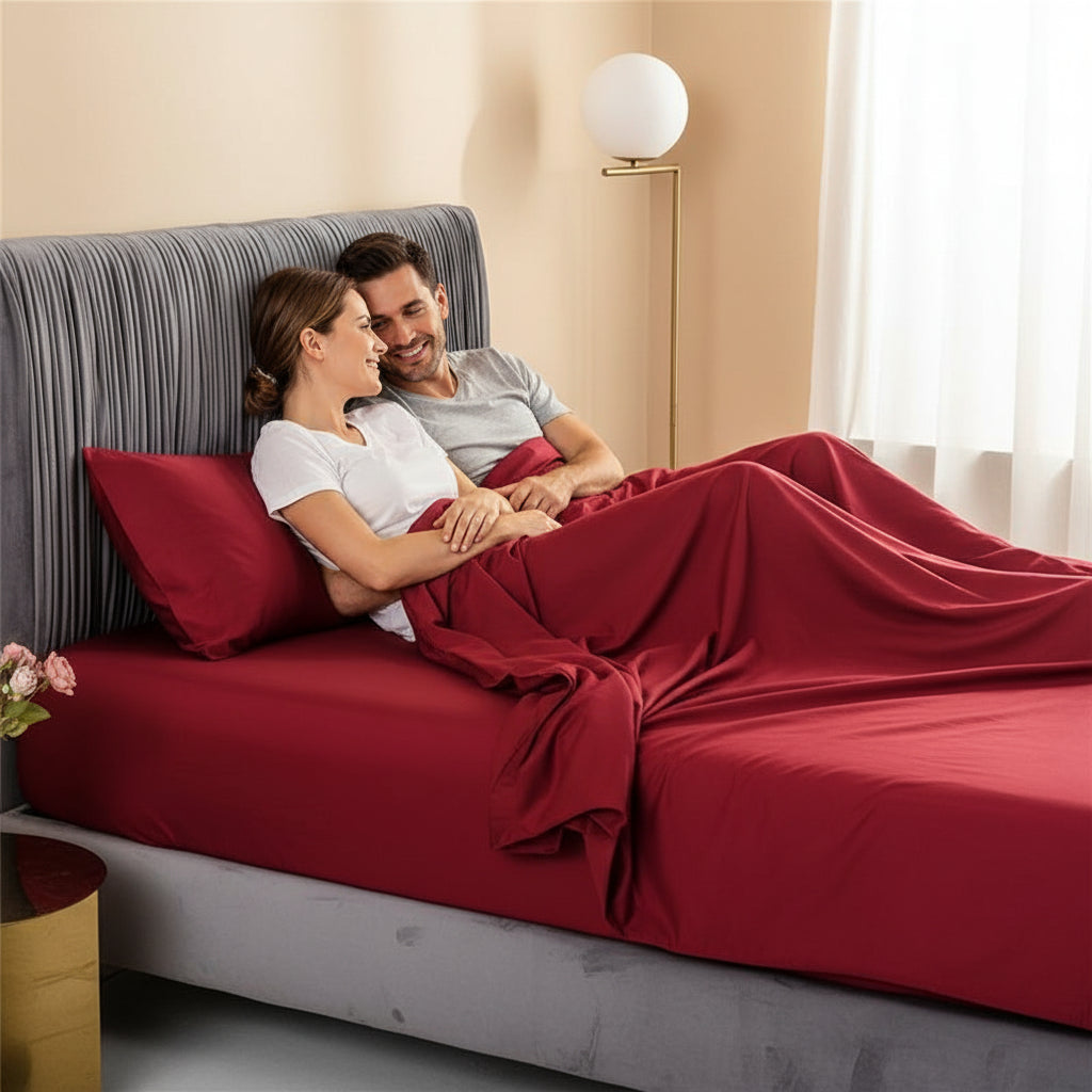 Premium Spannbettlaken Baumwolle | Atmungsaktiv & Bügelfrei - Generated Image 89