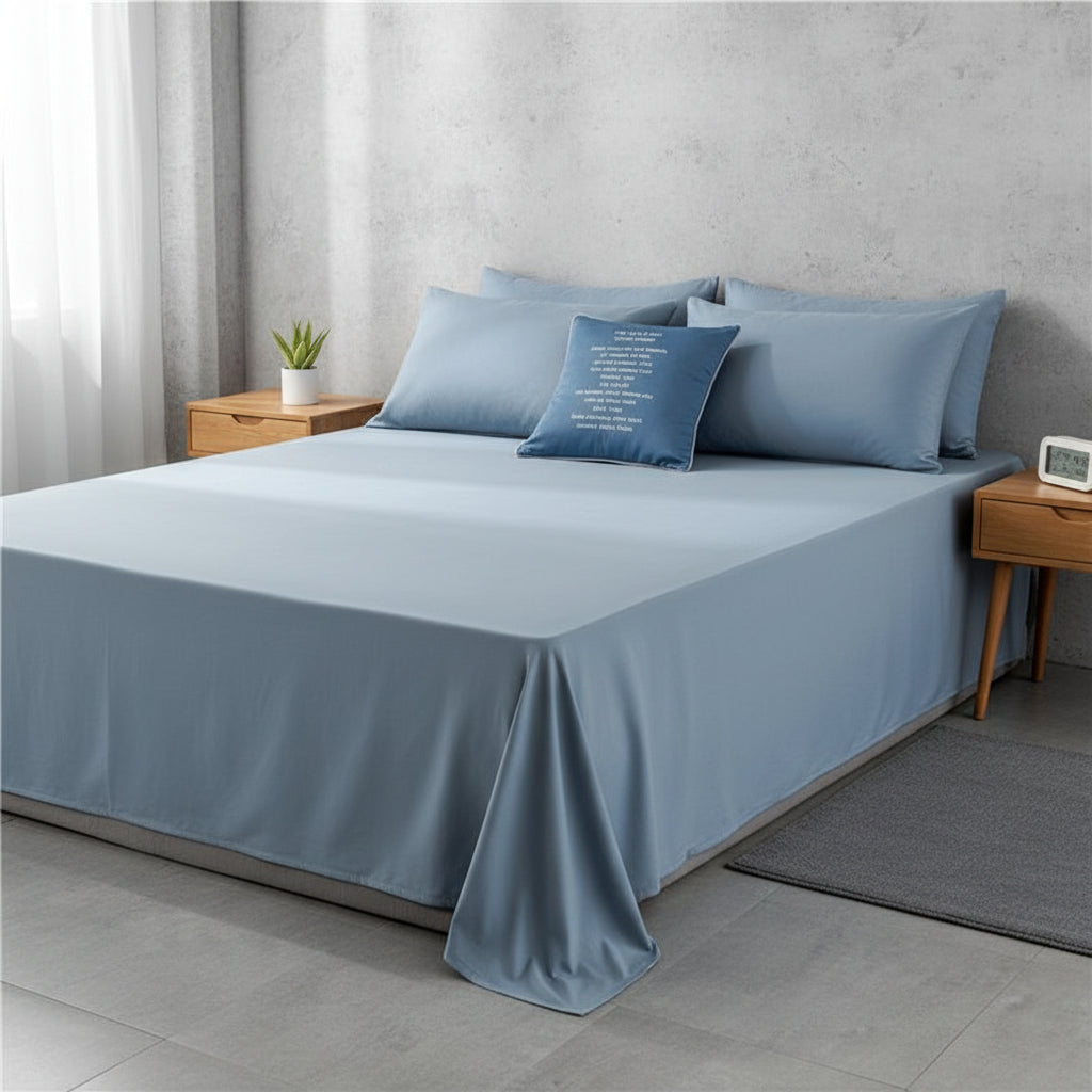 Premium Spannbettlaken Baumwolle | Atmungsaktiv & Bügelfrei - Generated Image 7