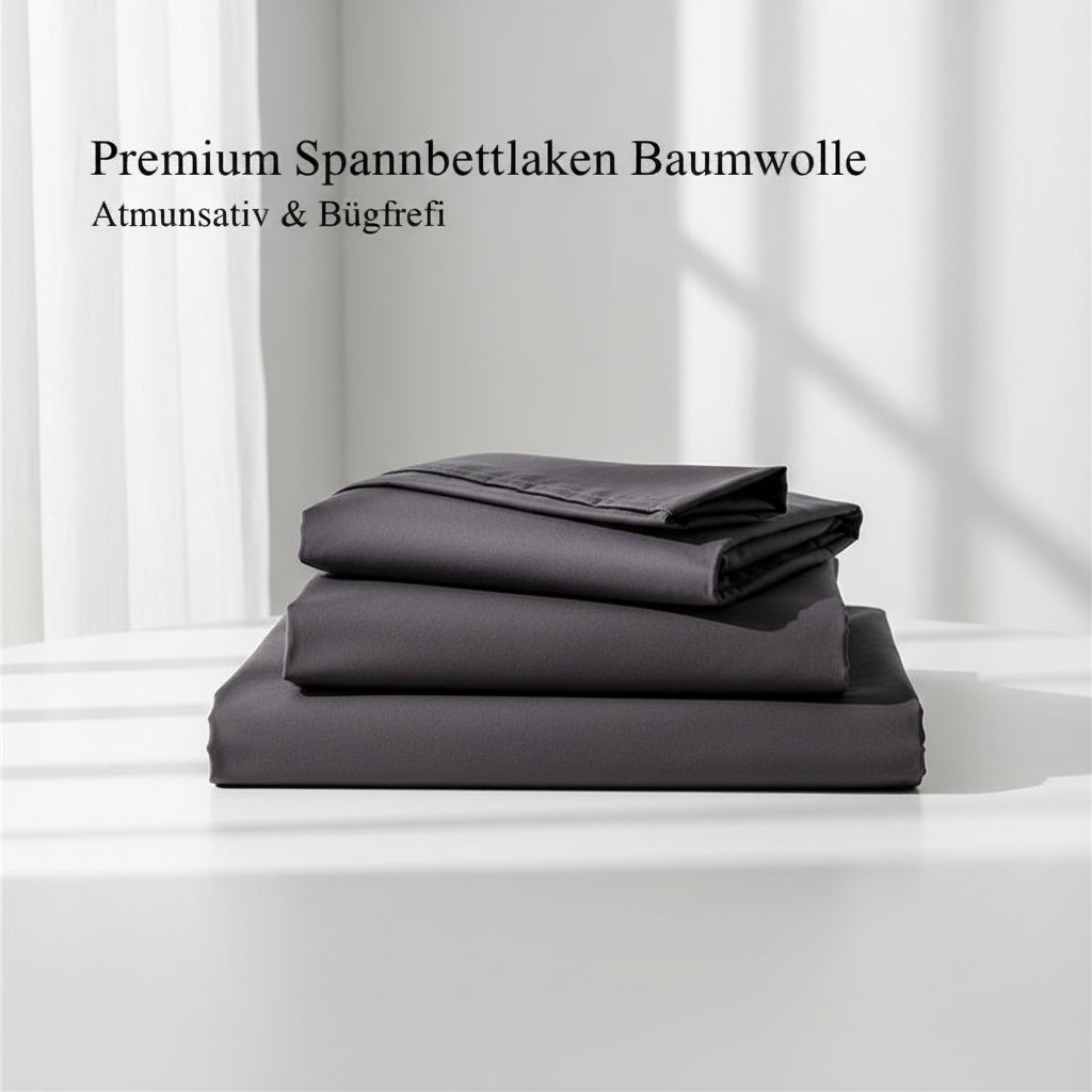 Premium Spannbettlaken Baumwolle | Atmungsaktiv & Bügelfrei - Generated Image 50