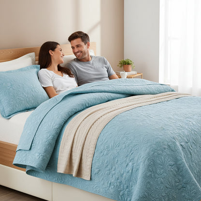 Set 3-teilig Premium Tagesdecke Steppdecke XXL | Pflegeleicht - Generated Image 17