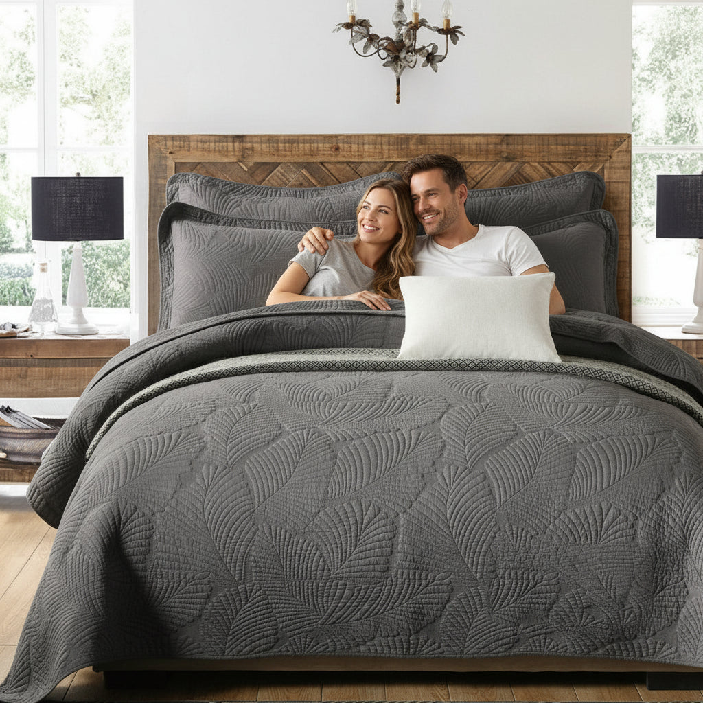 Set 3-teilig Premium Tagesdecke Steppdecke XXL | Pflegeleicht - Generated Image 23