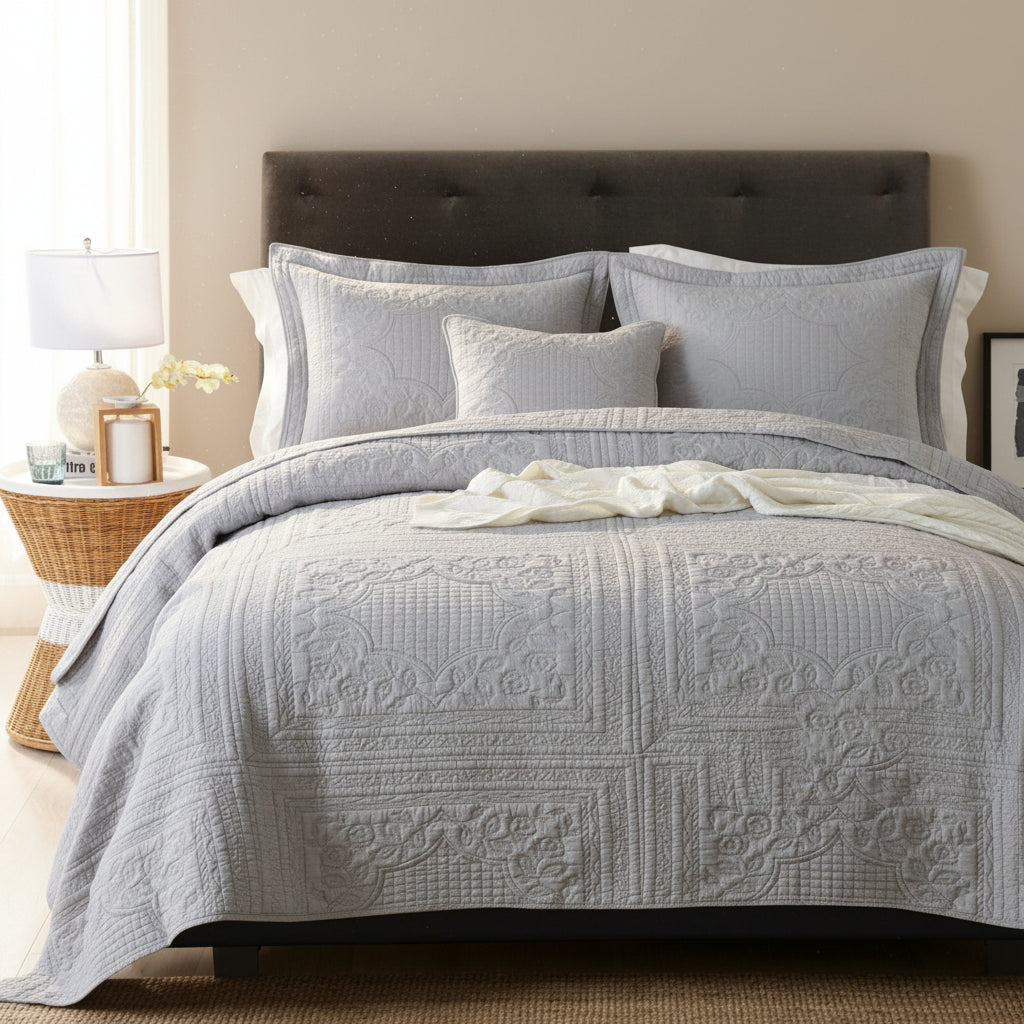 Set 3-teilig Premium Tagesdecke Steppdecke XXL | Pflegeleicht - Generated Image 33