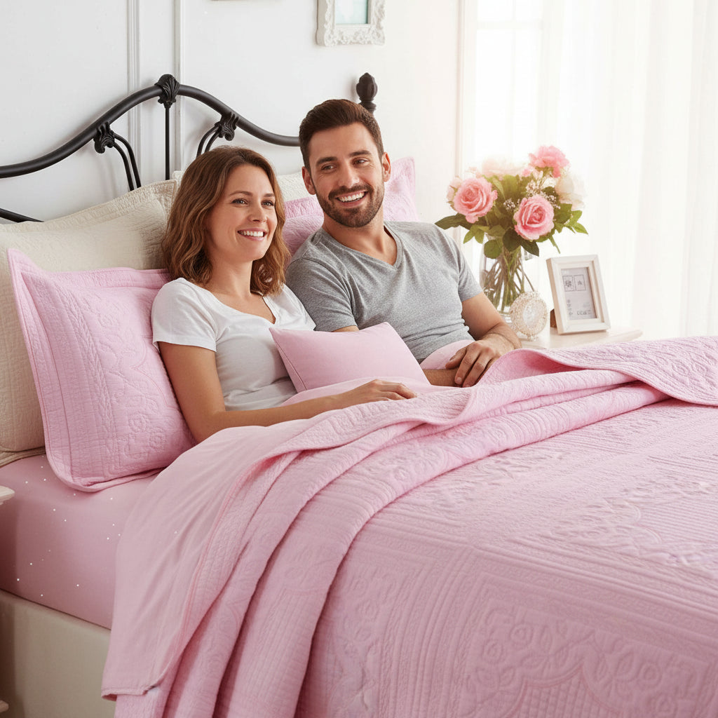 Set 3-teilig Premium Tagesdecke Steppdecke XXL | Pflegeleicht - Generated Image 5