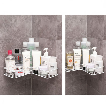 Praktisches Eckregal ohne Bohren für Dusche | Rostfrei