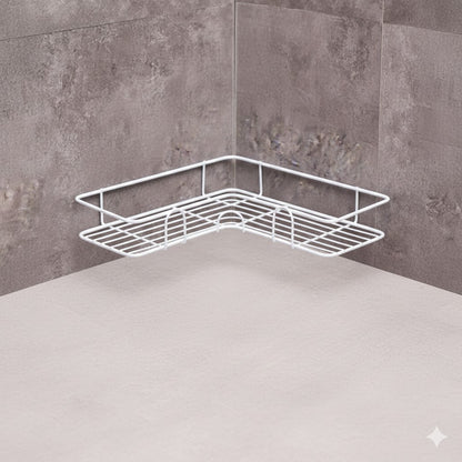 Praktisches Eckregal ohne Bohren für Dusche | Rostfrei