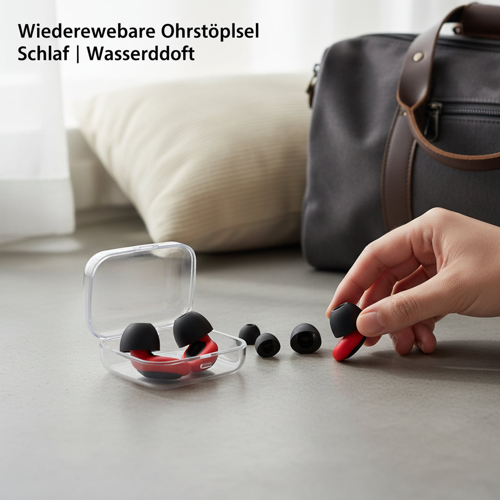 Wiederverwendbare Ohrstöpsel Schlaf | Wasserdicht - Generated Image 36