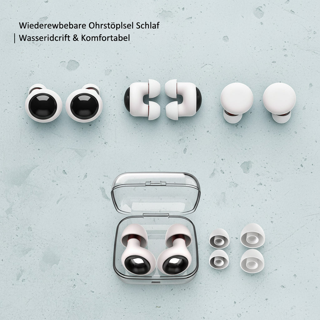 Wiederverwendbare Ohrstöpsel Schlaf | Wasserdicht - Generated Image 21