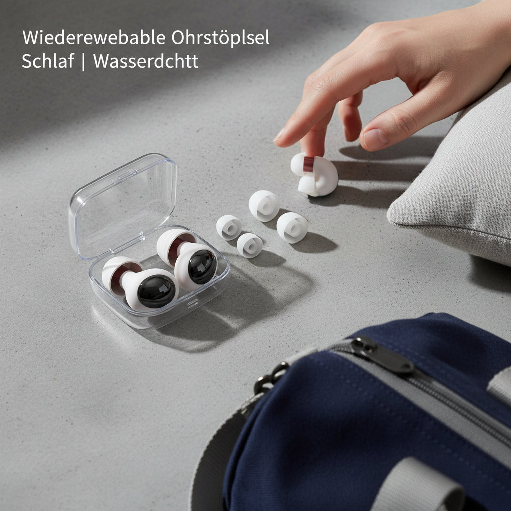 Wiederverwendbare Ohrstöpsel Schlaf | Wasserdicht - Generated Image 24