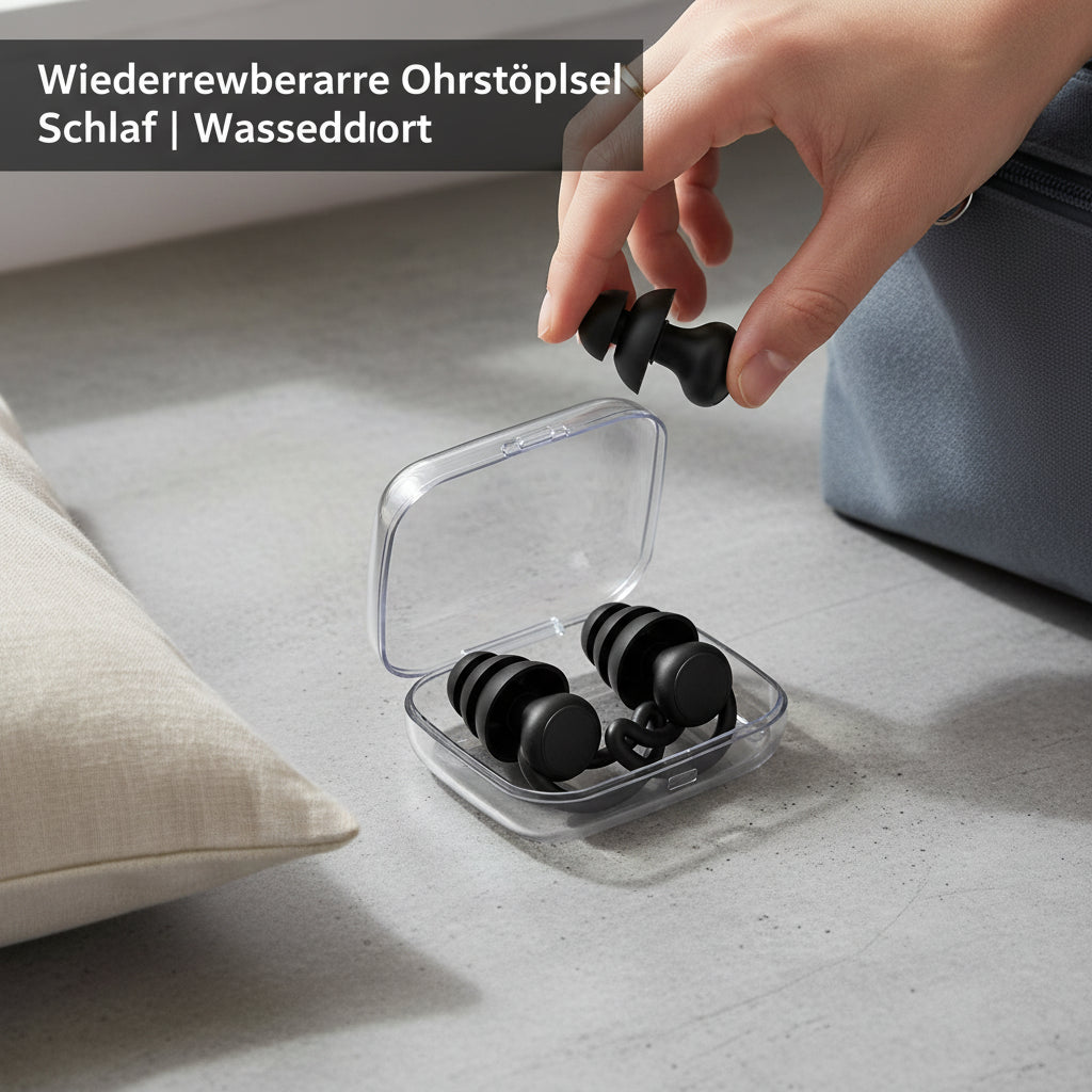 Wiederverwendbare Ohrstöpsel Schlaf | Wasserdicht - Generated Image 54