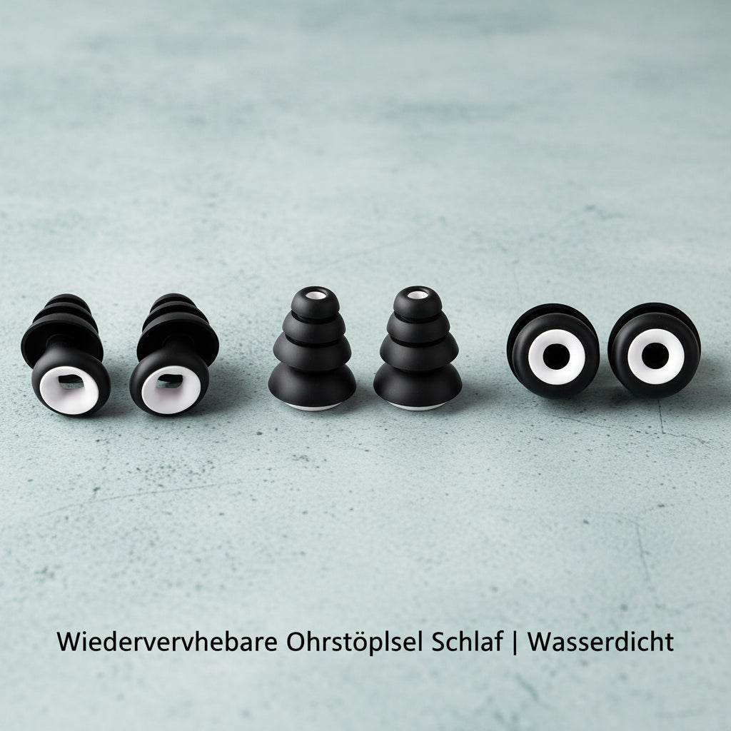 Wiederverwendbare Ohrstöpsel Schlaf | Wasserdicht - Generated Image 9