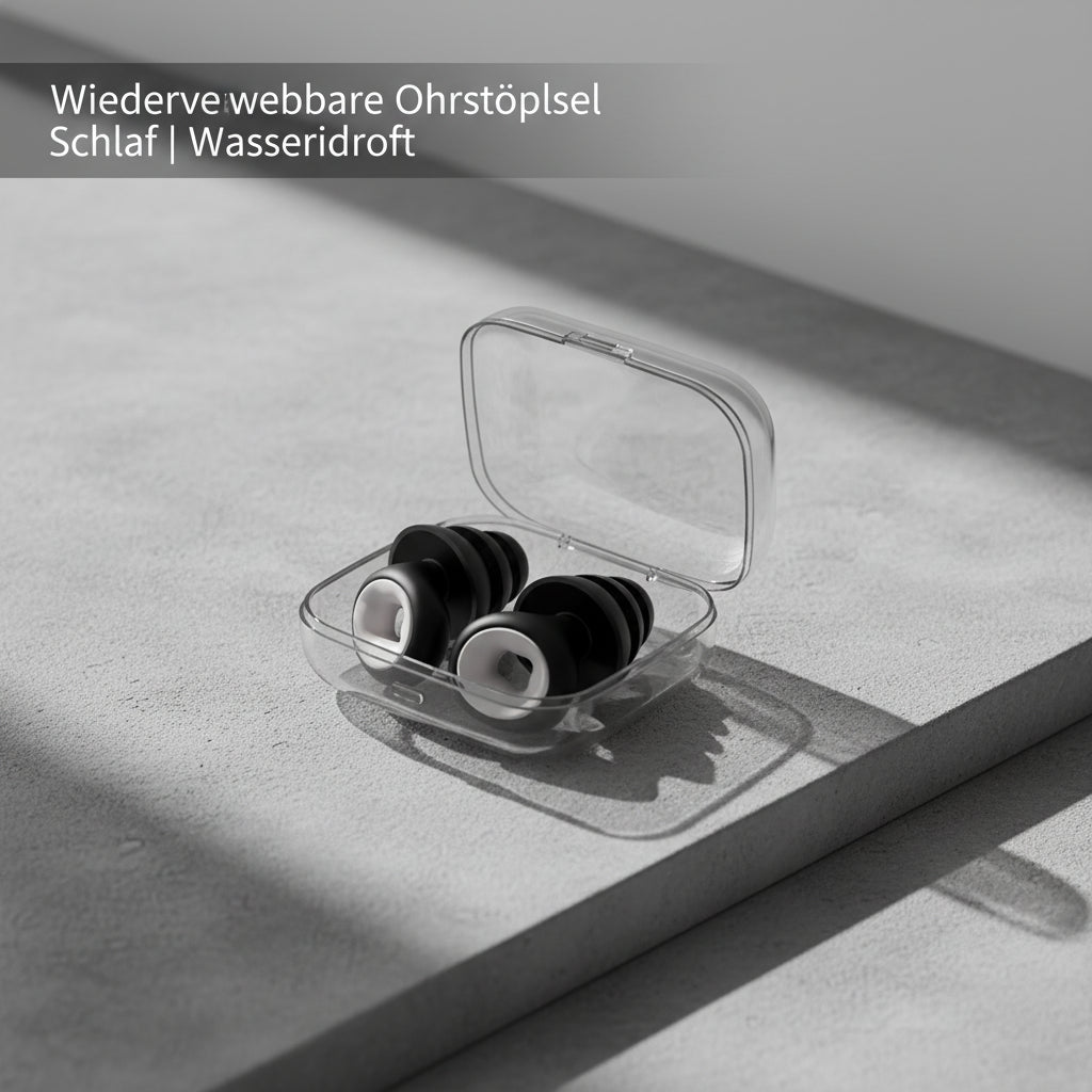 Wiederverwendbare Ohrstöpsel Schlaf | Wasserdicht - Generated Image 10