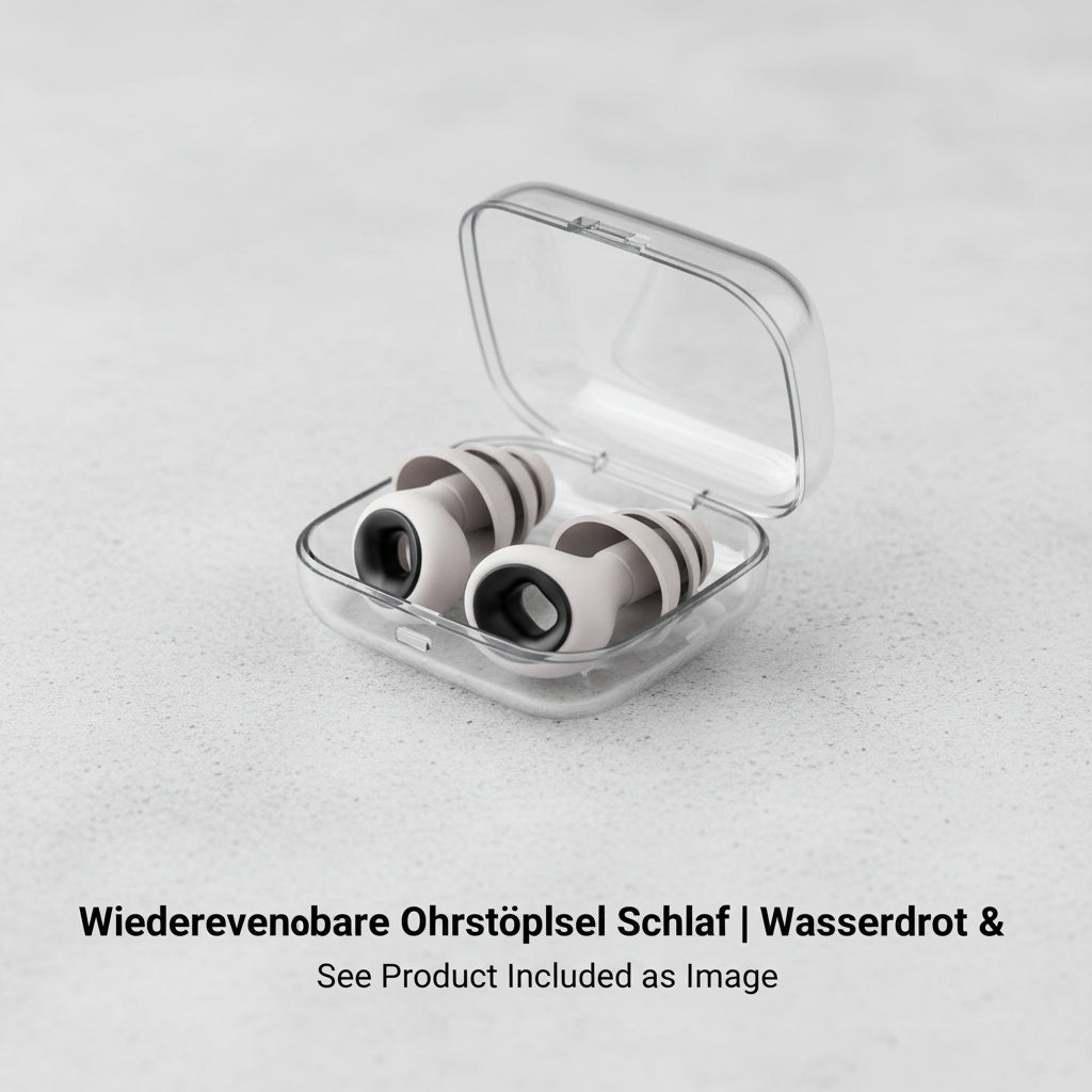 Wiederverwendbare Ohrstöpsel Schlaf | Wasserdicht - Generated Image 1