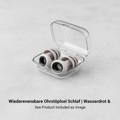 Wiederverwendbare Ohrstöpsel Schlaf | Wasserdicht - Generated Image 1