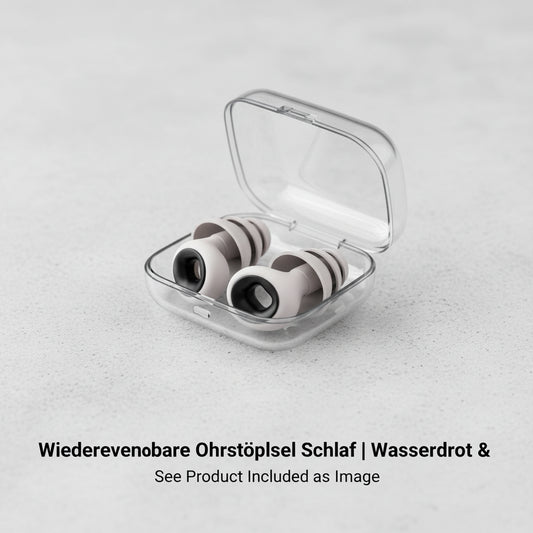 Wiederverwendbare Ohrstöpsel Schlaf | Wasserdicht - Generated Image 1
