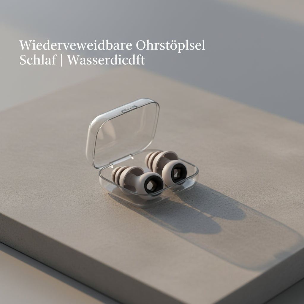 Wiederverwendbare Ohrstöpsel Schlaf | Wasserdicht - Generated Image 4