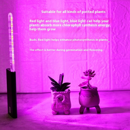 K & S | LED Pflanzenlampe 10W – USB Pflanzenlicht mit 21 LEDs für Zimmerpflanzen & Wachstum