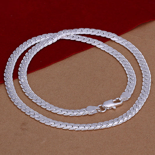 K & S | Herren Halskette 925 Silber – Schlichte & Stilvolle Silberkette Zeitloser Schmuck