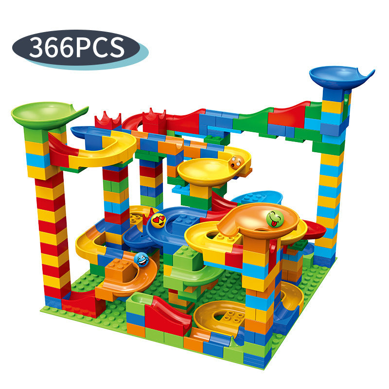 K & S | Große Kugelbahn Bausteine Set - Kreatives Lernspielzeug & Konstruktionsspiel für Kinder