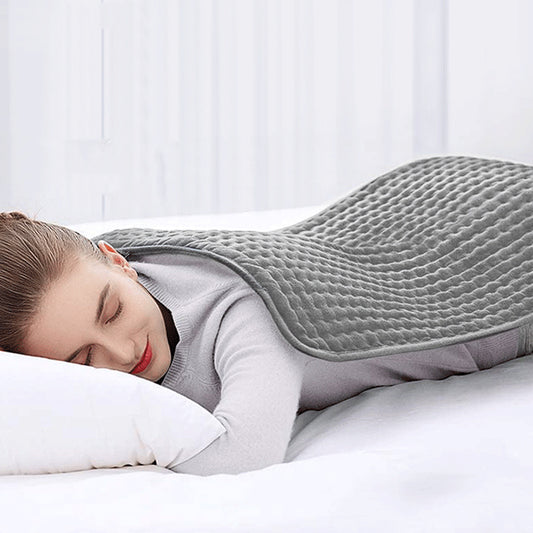 K & S | Elektrische Wärmedecke in Übergröße 76x40cm - Kuschelige & Waschbare Heizdecke mit 6 Heizstufen