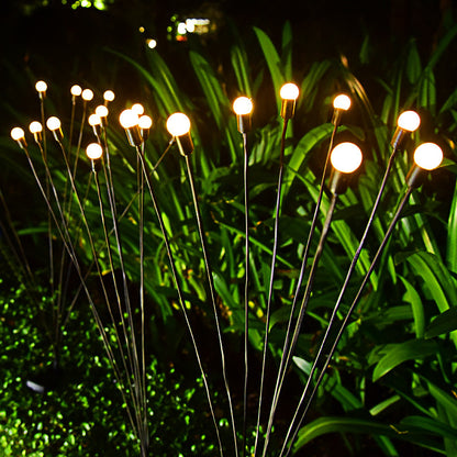 K & S | Solar Gartenleuchten – Schwingende LED-Glühwürmchen für stimmungsvolle Außenbeleuchtung