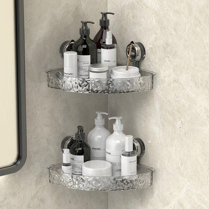 K & S | Duschregal Eckregal ohne Bohren – Stabil mit Saugnapf für Bad & Dusche