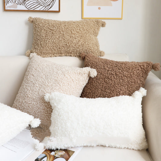 K & S | Kuscheliges Plüschkissen – Weiches Dekokissen für Sofa & Wohnzimmer