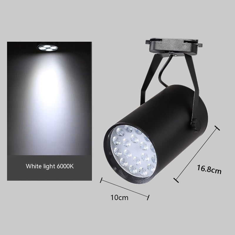 K & S | LED Schienenstrahler – Moderne 7W/12W/18W Strahlerlampe für Schienensystem, Laden & Wohnzimmer