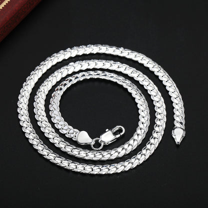K & S | Herren Halskette 925 Silber – Schlichte & Stilvolle Silberkette Zeitloser Schmuck