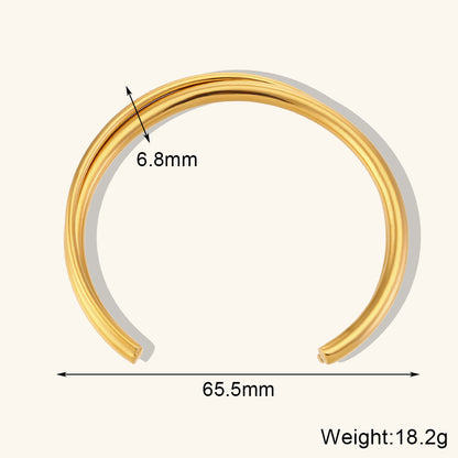 K & S | Edelstahl Armband 18K Vergoldet – Eleganter Schmuck mit Doppel Kreuz für Damen & Herren