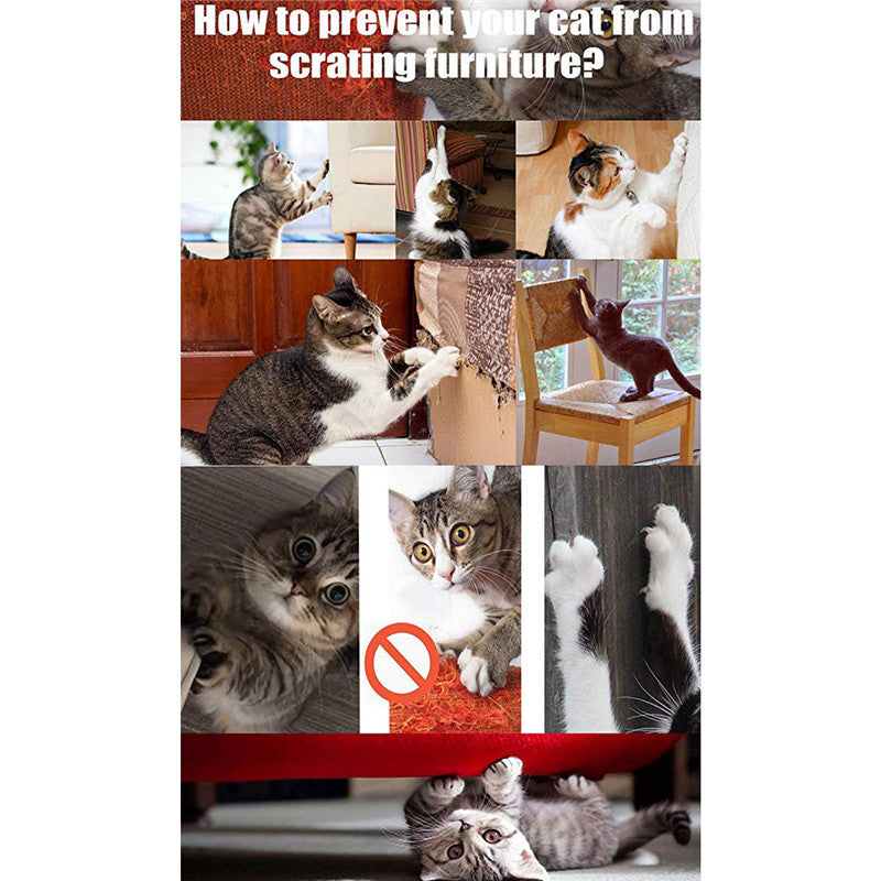K & S | Anti-Kratzband für Katzen - Transparenter Sofaschutz & Möbel-Schutzfolie