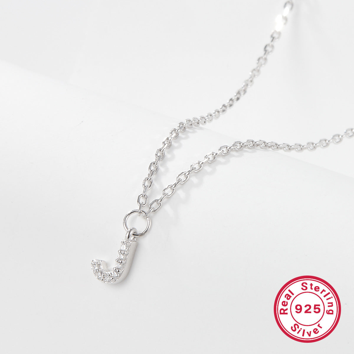 K & S | Damen Halskette 925 Silber mit Buchstabe – Eleganter Initialen Schmuck & Geschenkidee