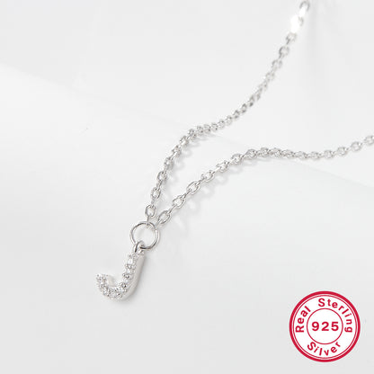 K & S | Damen Halskette 925 Silber mit Buchstabe – Eleganter Initialen Schmuck & Geschenkidee