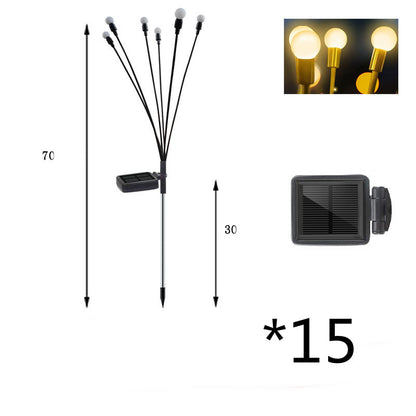 K & S | Solar Gartenleuchten – Schwingende LED-Glühwürmchen für stimmungsvolle Außenbeleuchtung