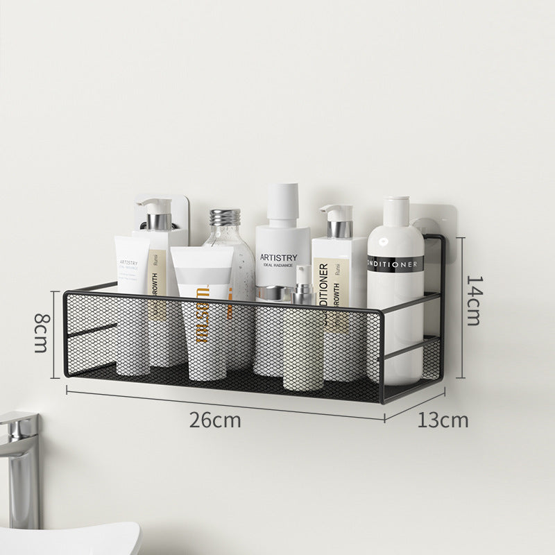 K & S | Wandregal ohne Bohren Bad & Dusche – 2 Ebenen Eisen Rostfrei & Platzsparend